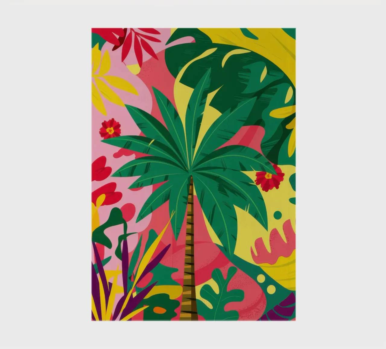 Fuchsia Palm Pop notebook by Arcane Lines