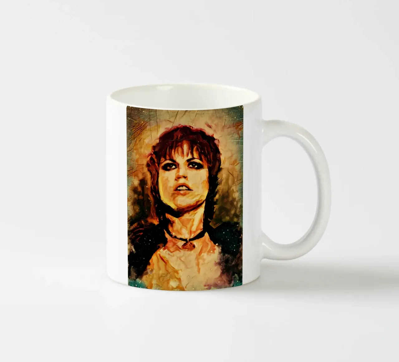 Dolores O Riordan i Cranberries tazza in ceramica da Lembayung art
