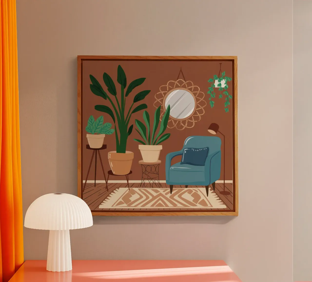 Poltrona specchio blu plexiglass da Hollow Years