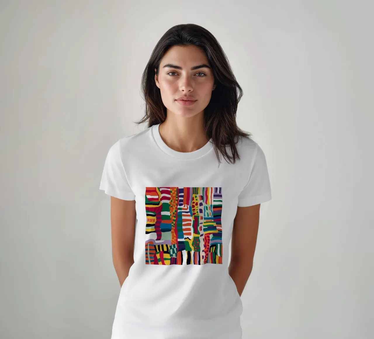 Modello di totem cromatico t-shirt da Arcane Lines