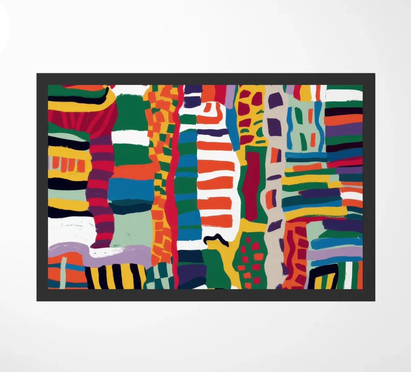 Chromatic Totem Pattern doormat by Arcane Lines