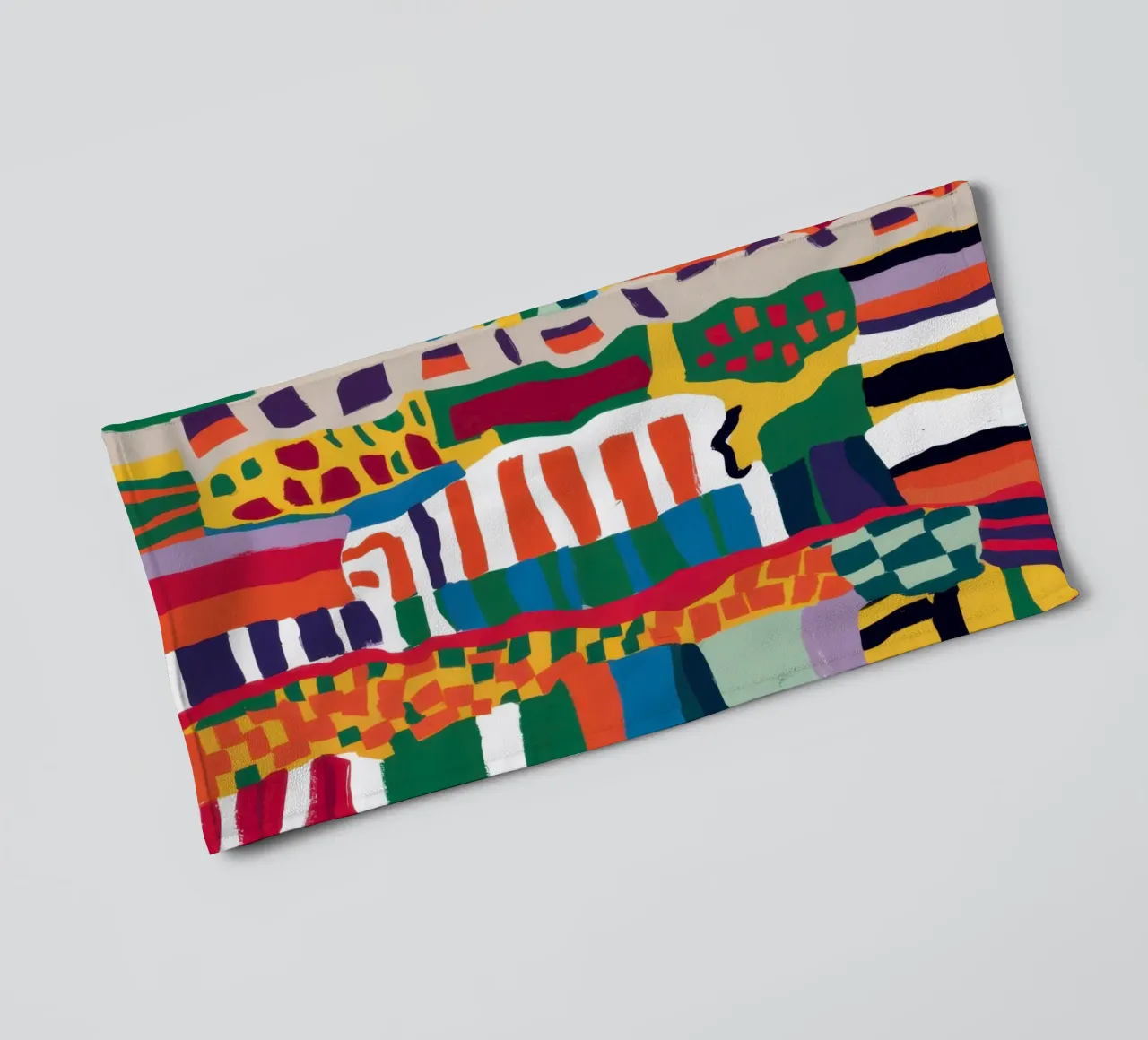 Chromatic Totem Pattern towel by Arcane Lines