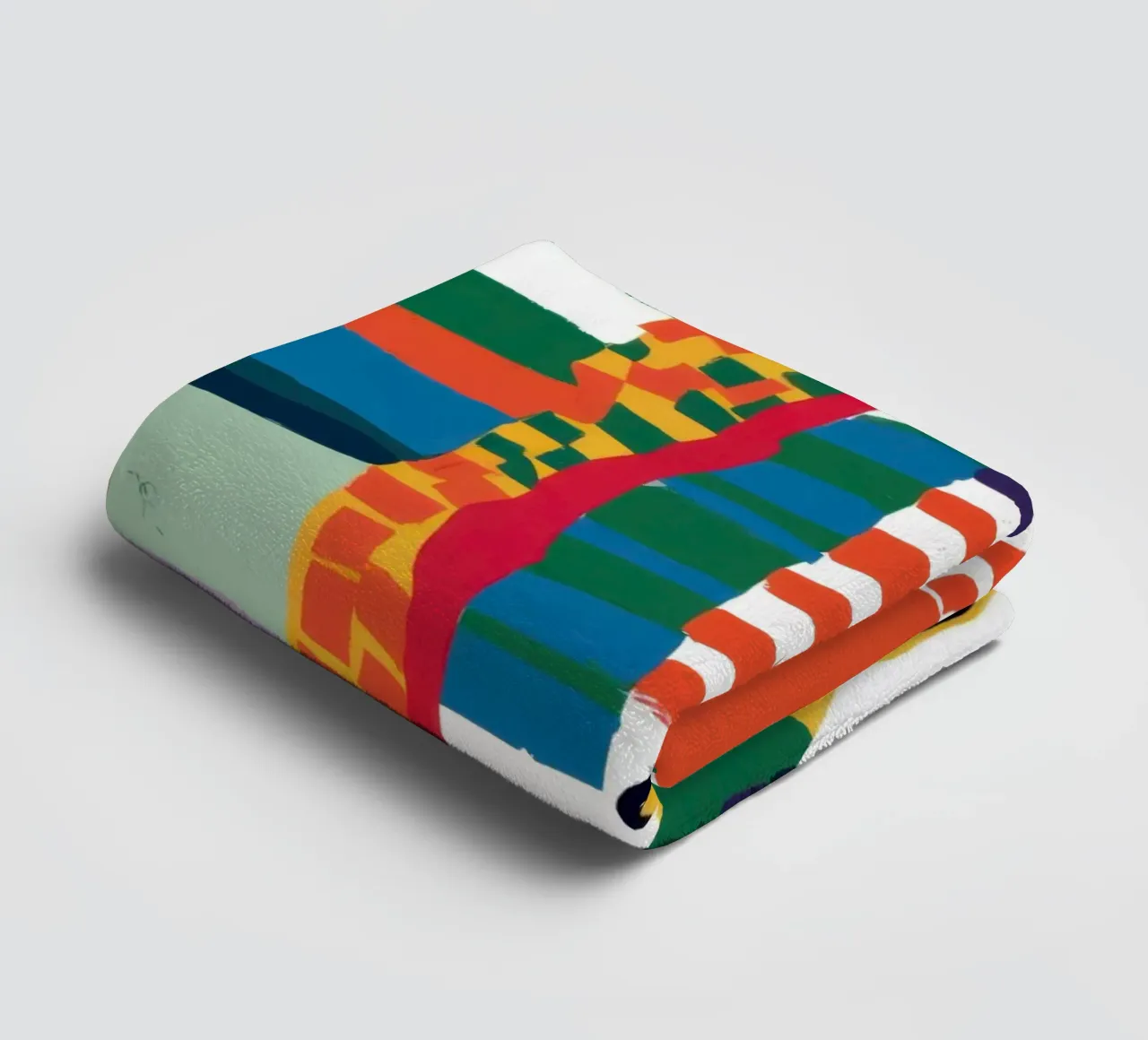Chromatic Totem Pattern towel by Arcane Lines