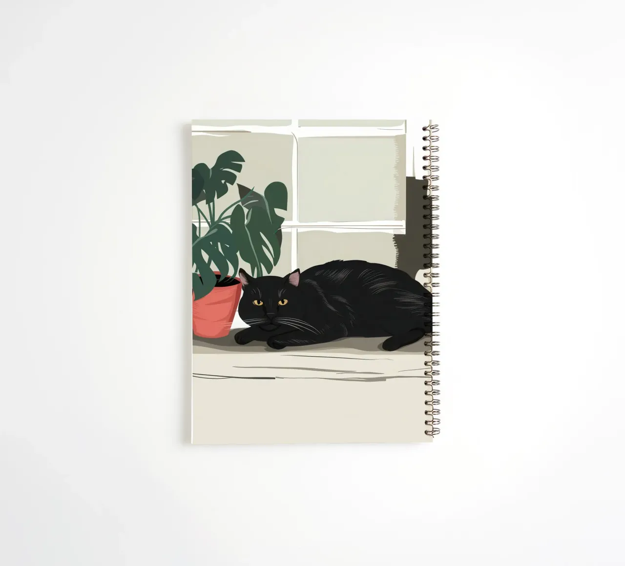 Sunbeam Slumber Spot spiral notebook by Mossy Pigment