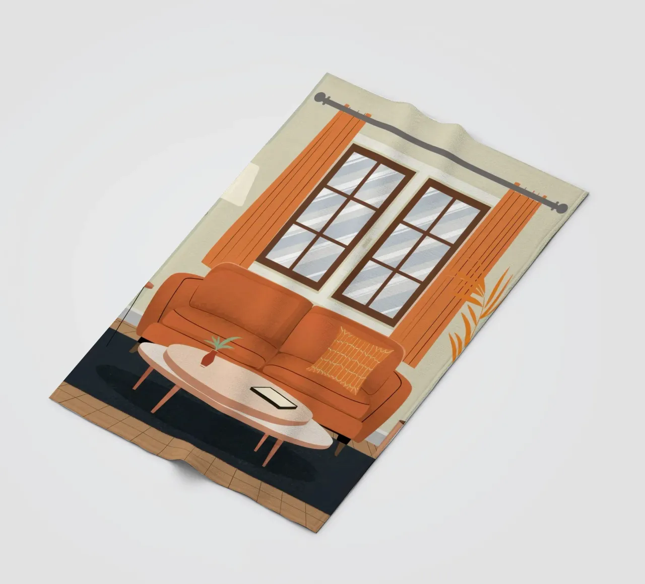 Divano illuminato dal sole Serenity coperta in pile da Hollow Years