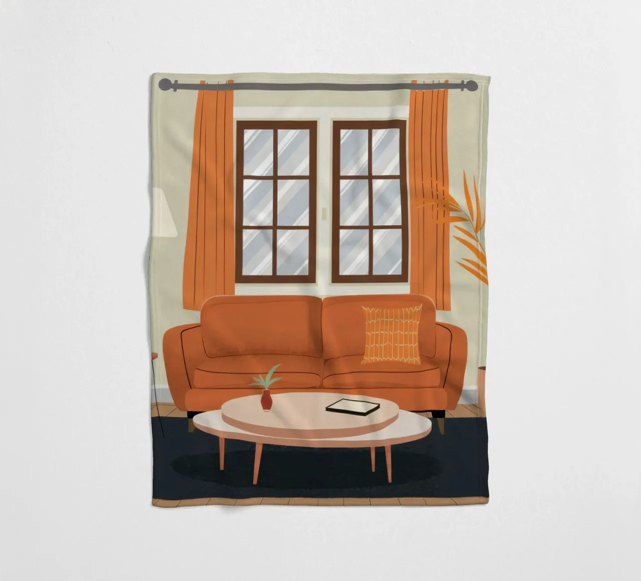 Divano illuminato dal sole Serenity coperta in pile da Hollow Years