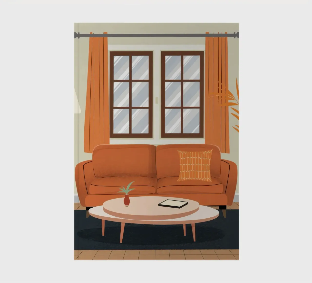 Sunlit Sofa Serenity notebook by Hollow Years