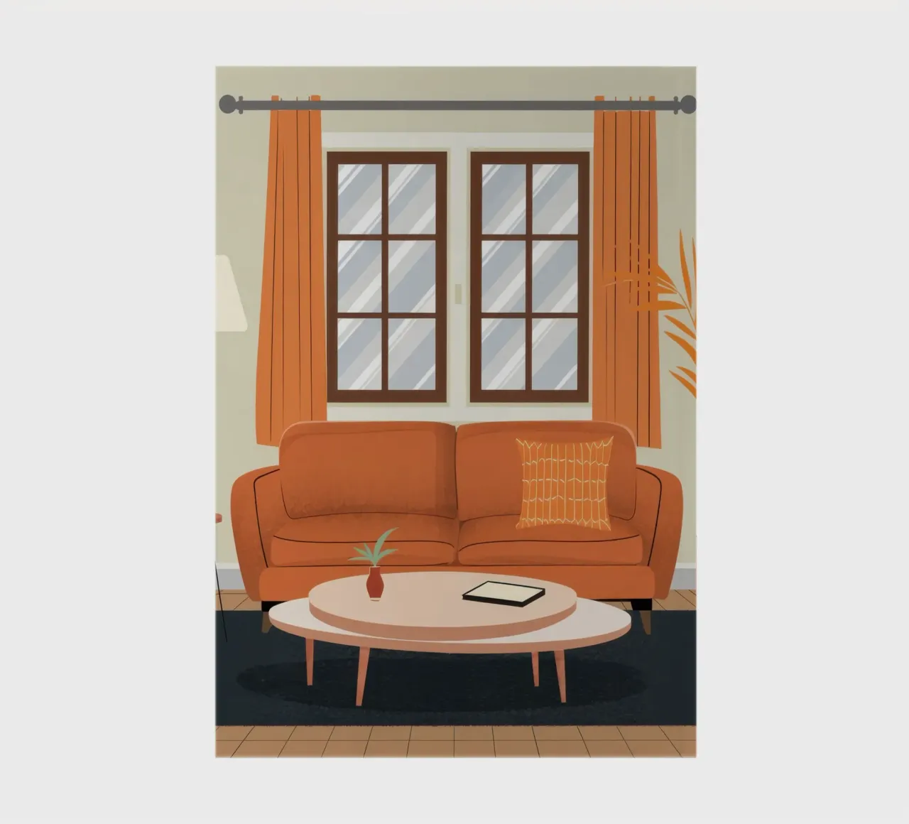 Sunlit Sofa Serenity notebook by Hollow Years