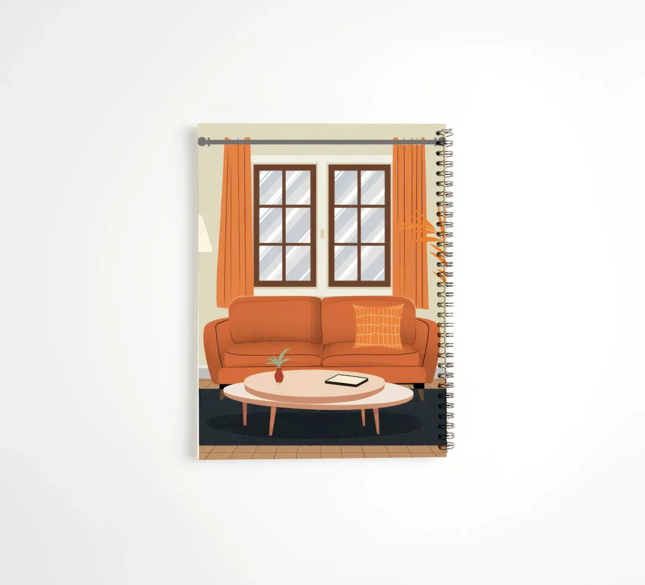 Sunlit Sofa Serenity spiral notebook by Hollow Years