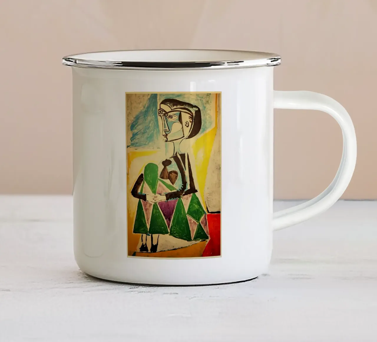 art. 7 tazza in smalto da Amber Hughes