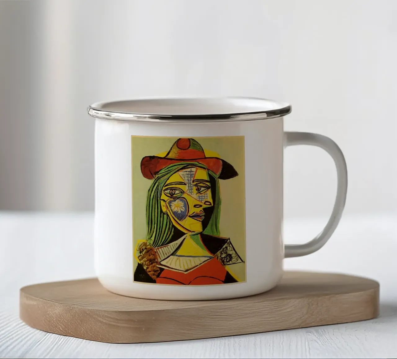 art. 8 tazza in smalto da Amber Hughes