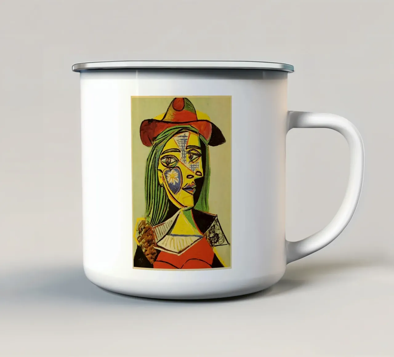 art. 8 tazza in smalto da Amber Hughes