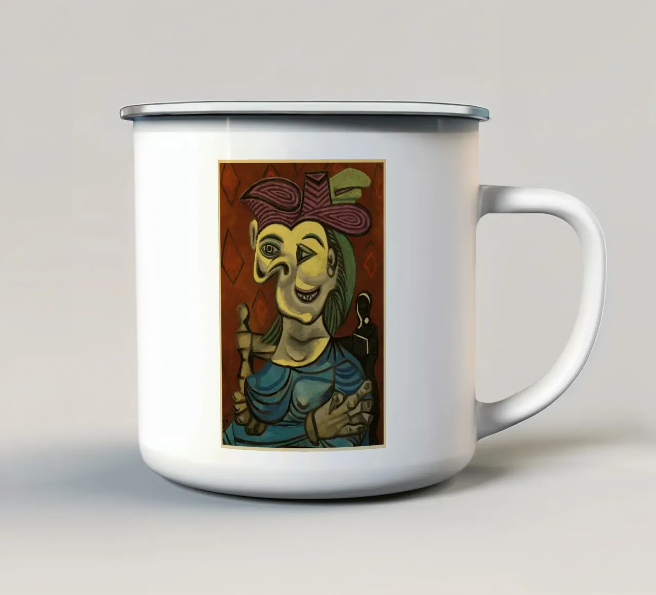 art. 9 tazza in smalto da Amber Hughes
