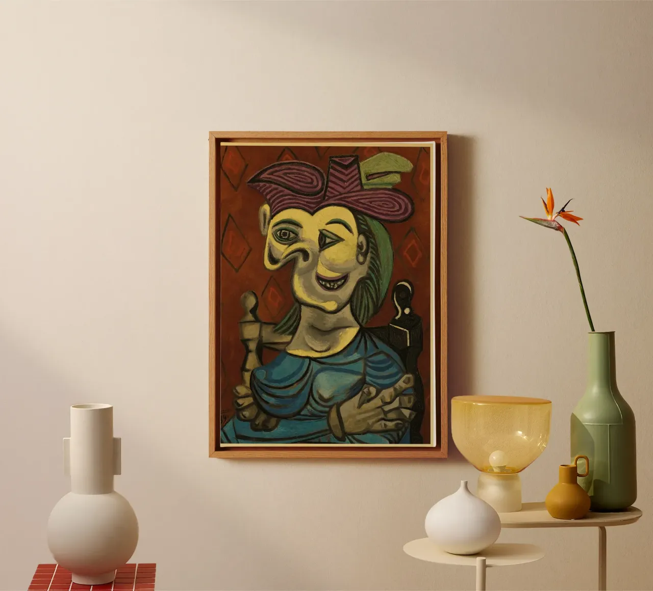 Kunst 9 Leinwand mit Schattenfugenrahmen von Amber Hughes