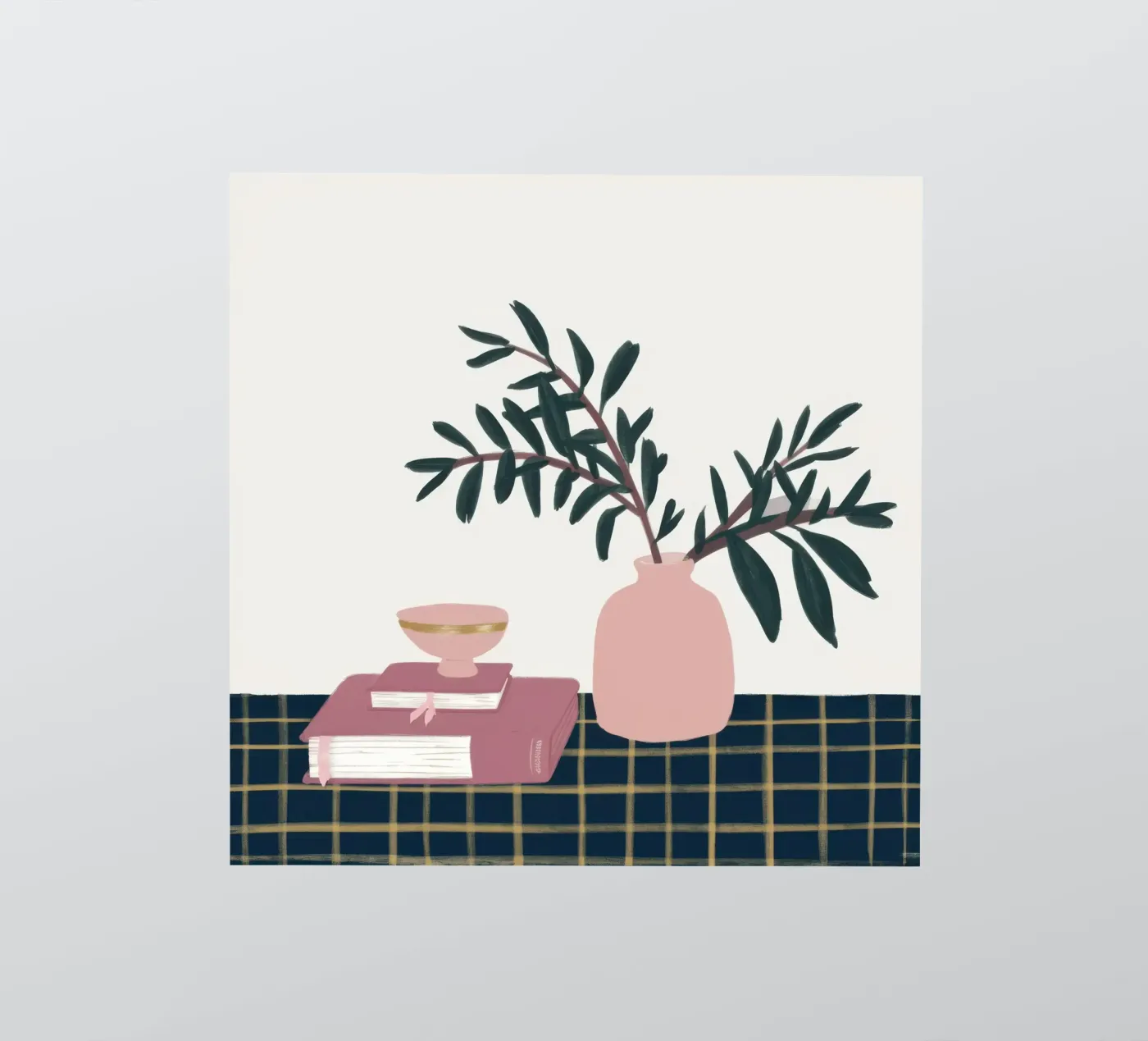 Pink Vase Book Stack sticker by Hollow Years