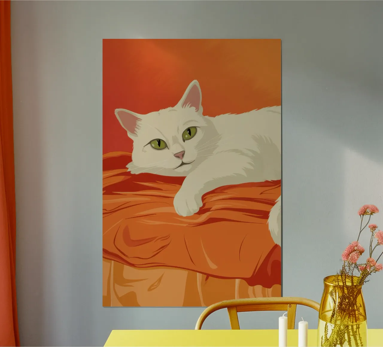 Letto di marmellata Bliss poster con telaio in alluminio da Mossy Pigment