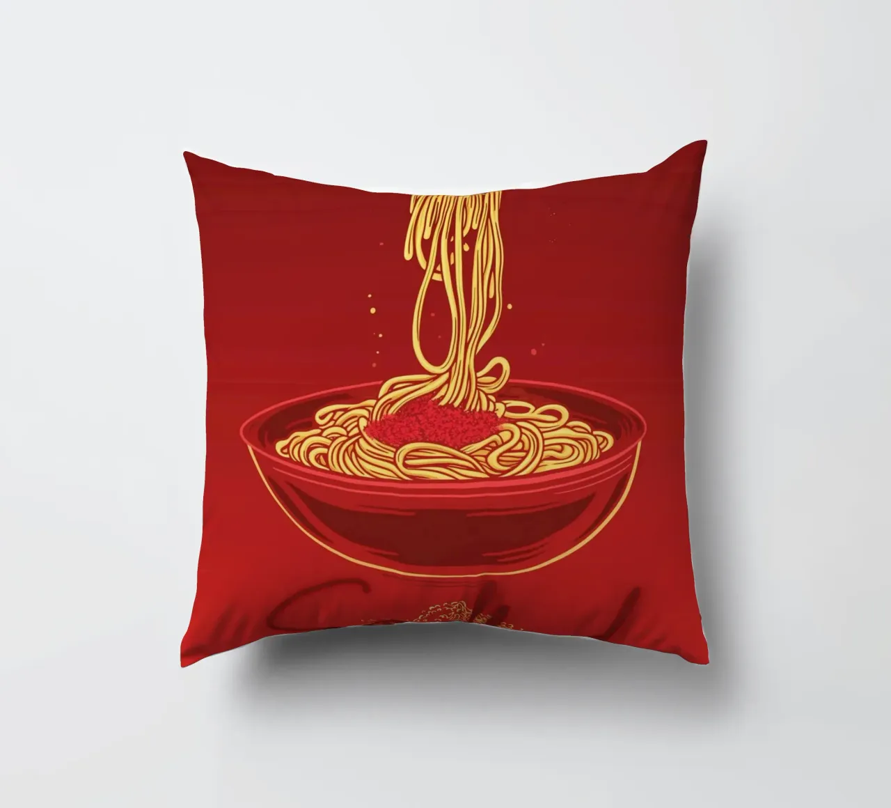 🍝 Italien Soulfood 🇮🇹 decorative cushion by Headless Monkeys