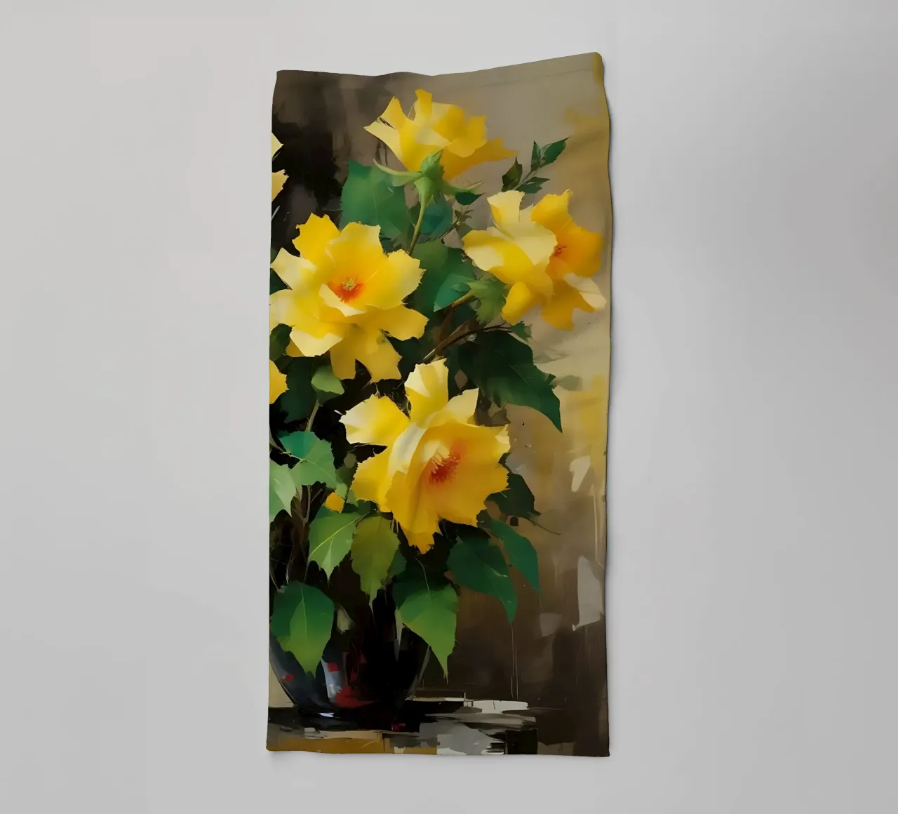 fleurs_jaune_4 serviette de bain de Farb- und Blütenzauber by LK