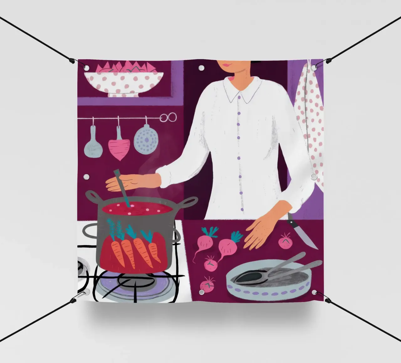 Creazione di una cucina gioiosa telo in pvc da Hollow Years