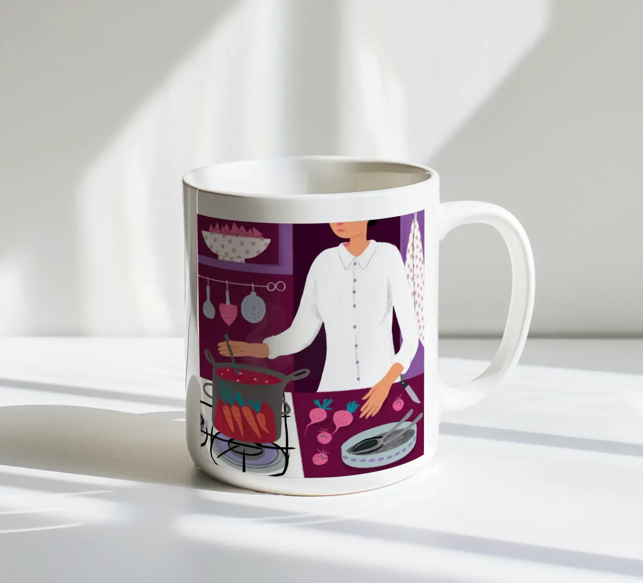 Creazione di una cucina gioiosa tazza in ceramica da Hollow Years