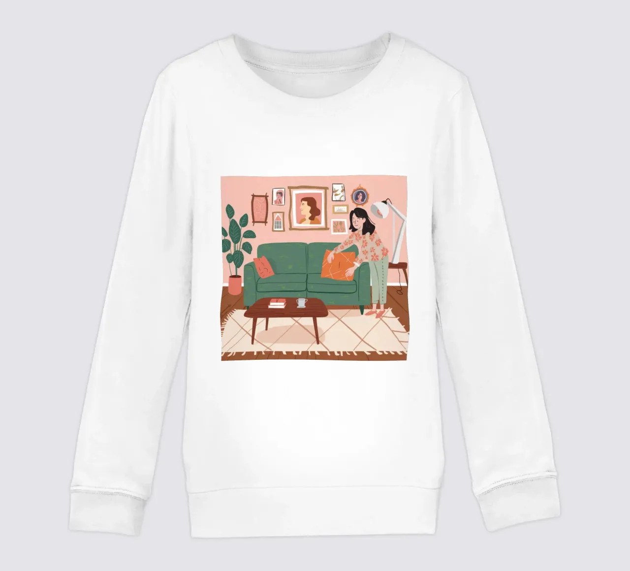 Canapé vert Lecture sweat enfant de Hollow Years