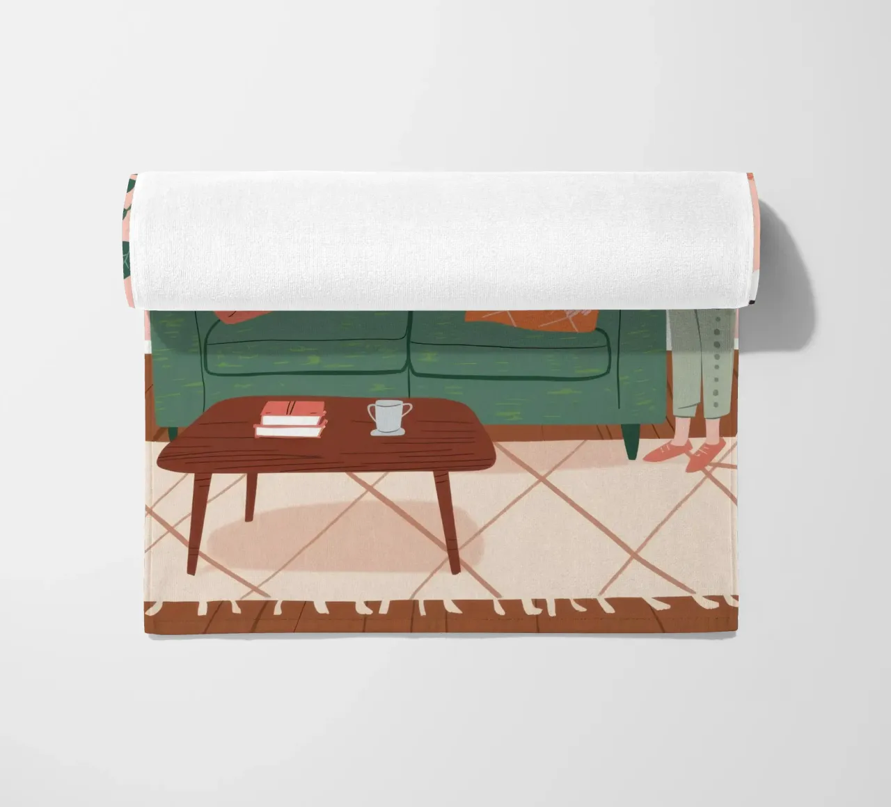 Divano verde Lettura telo mare da Hollow Years