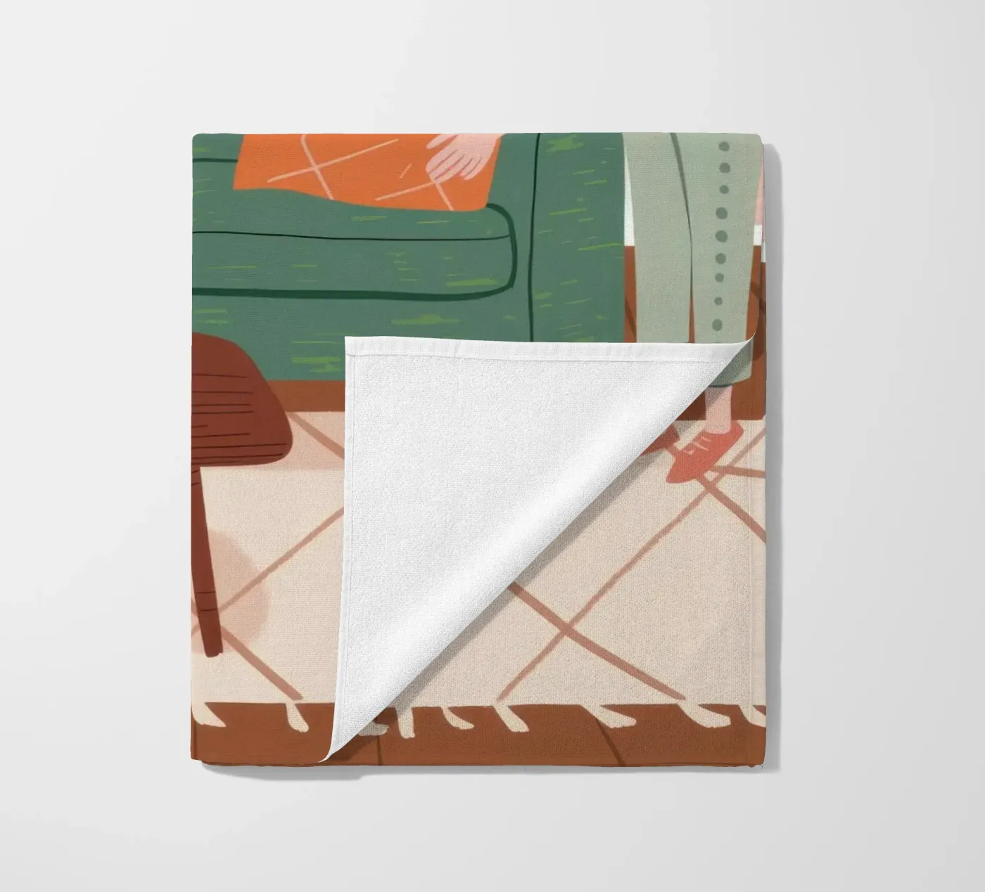 Canapé vert Lecture serviette de plage de Hollow Years