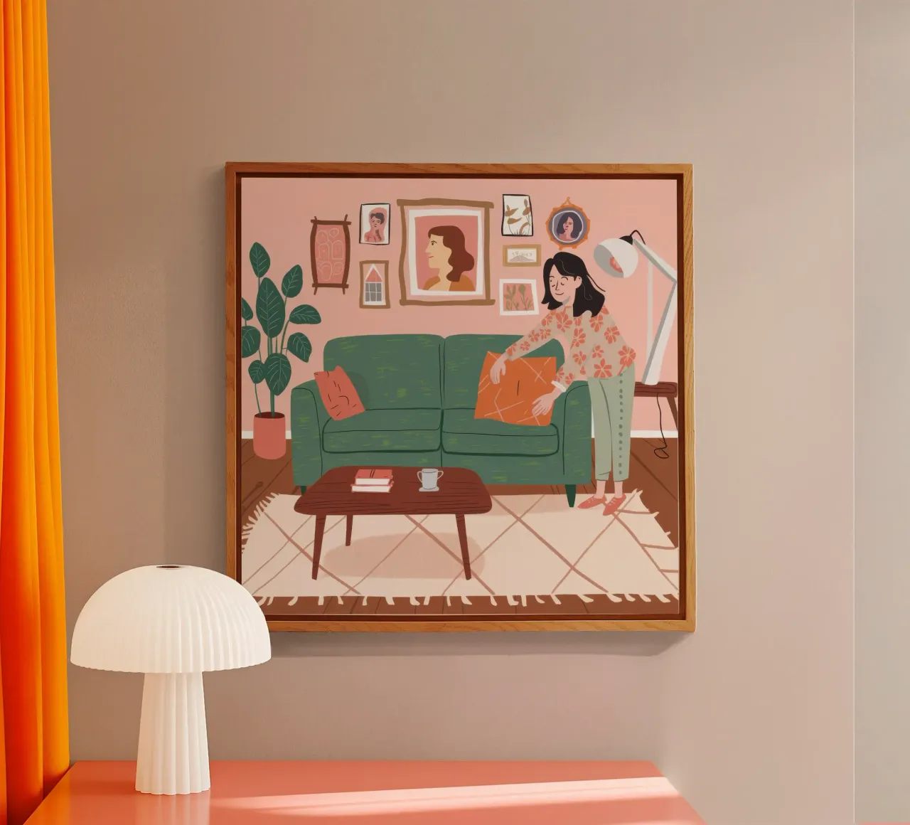 Green Sofa Reading plexiglass da Hollow Years