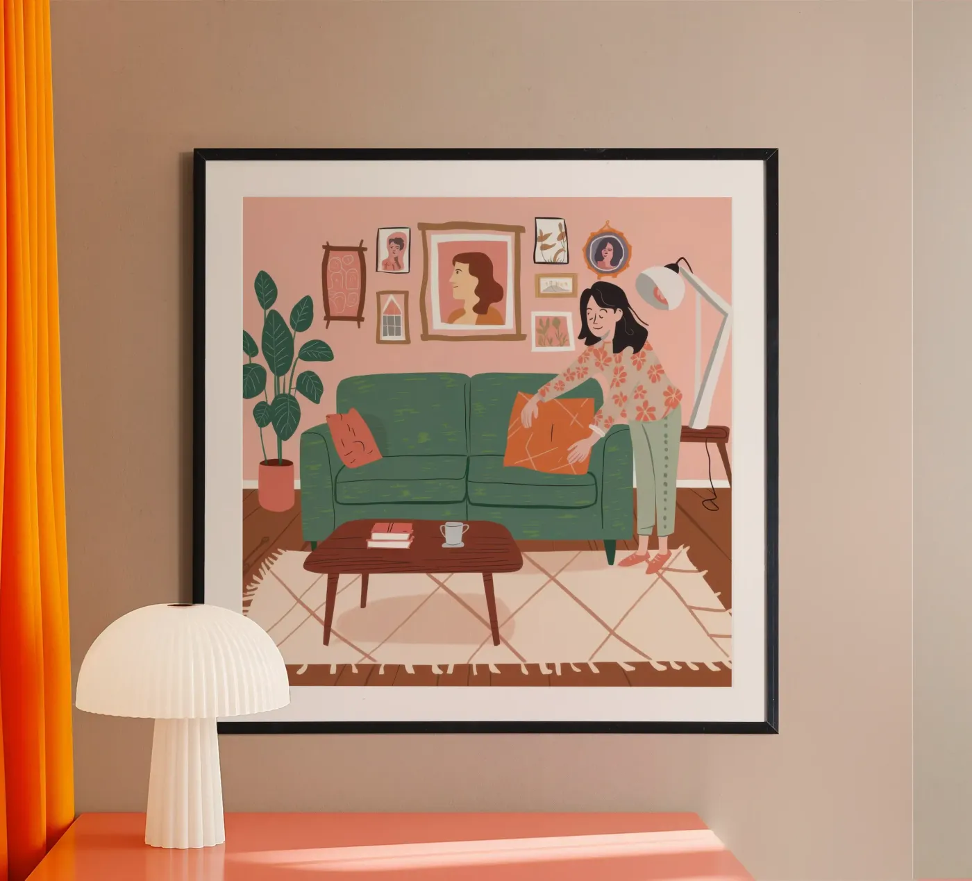 Green Sofa Reading poster de Hollow Years