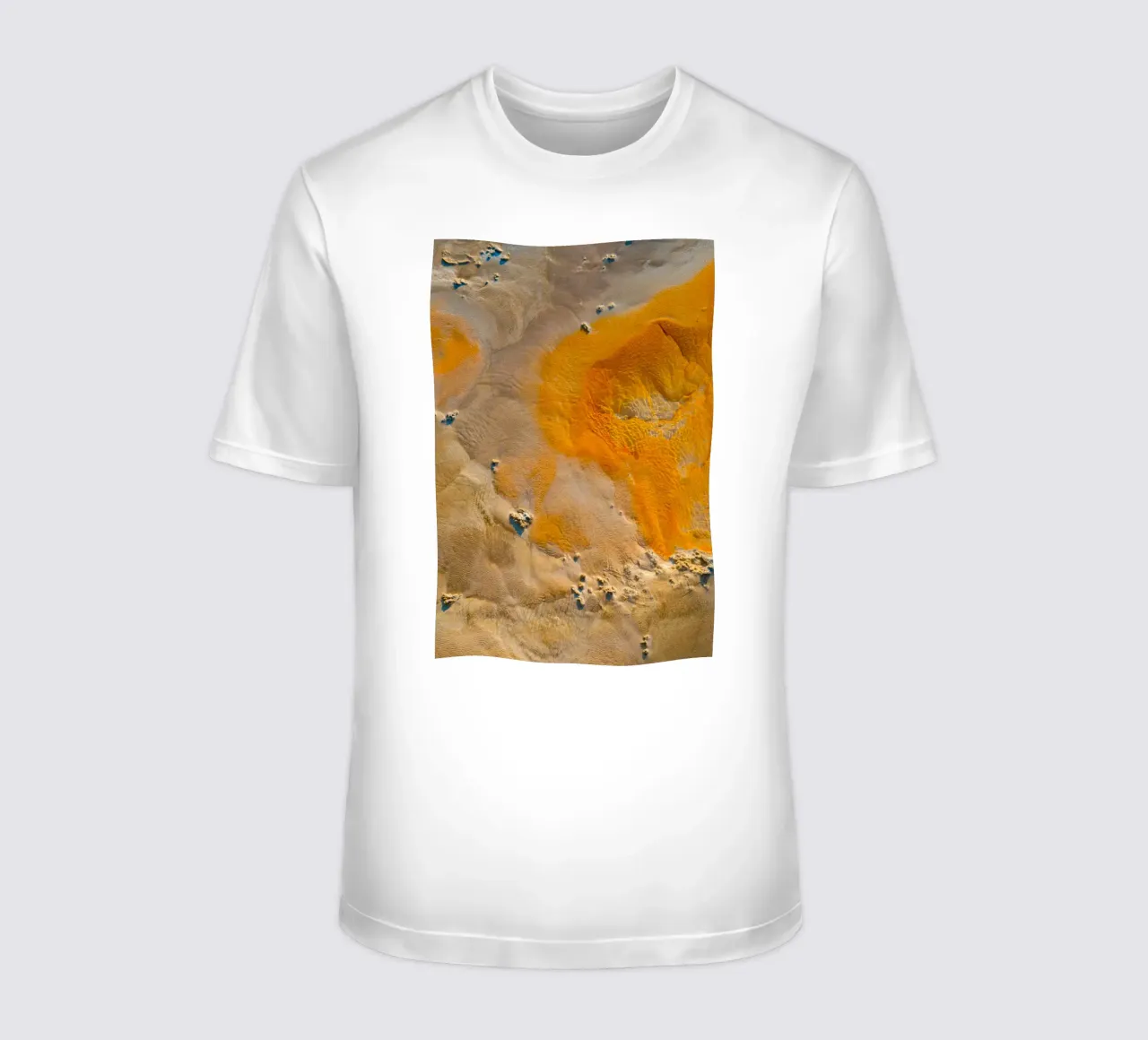 sedimenti arancioni texture dell'acqua t-shirt da Earthly Visions