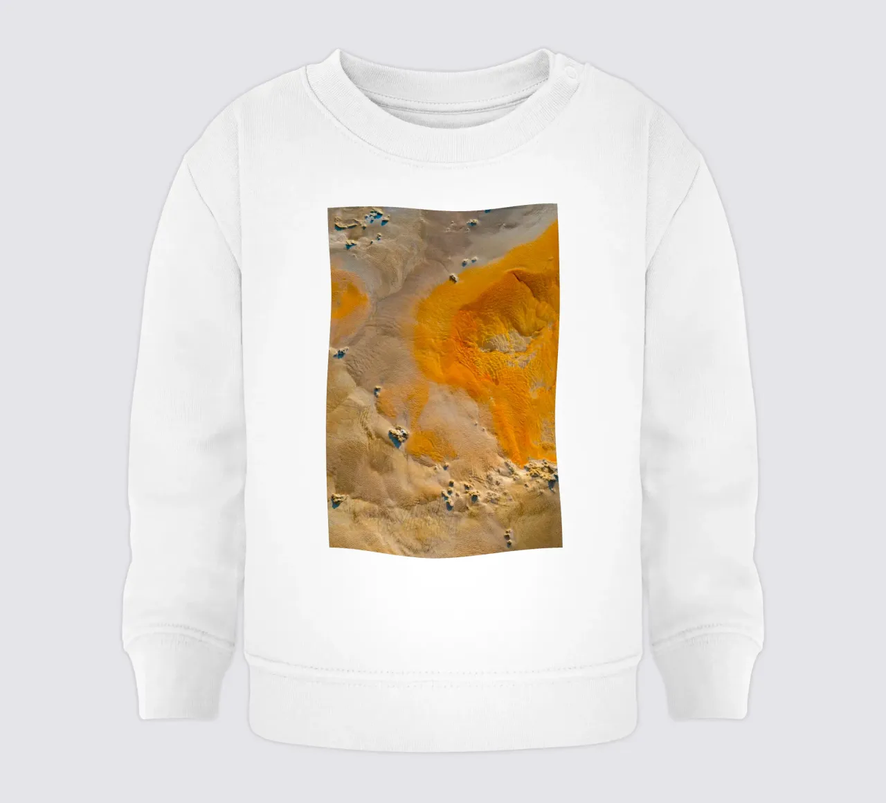 sedimenti arancioni texture dell'acqua felpa neonato da Earthly Visions