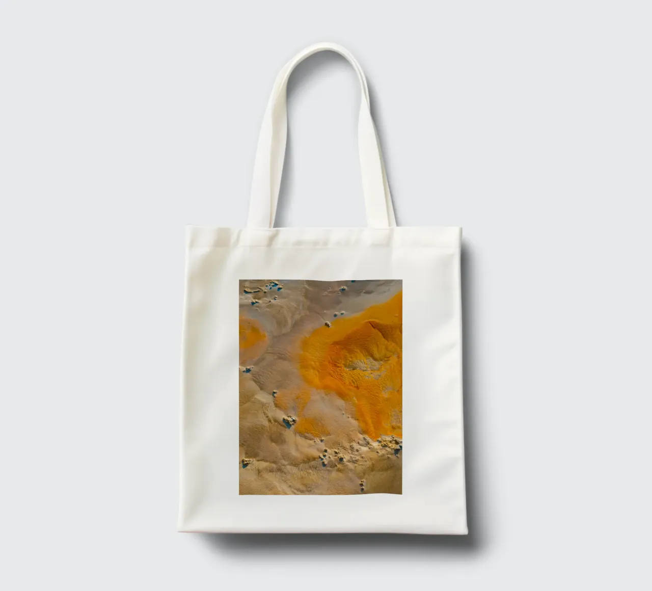 sedimenti arancioni texture dell'acqua borsa in juta da Earthly Visions
