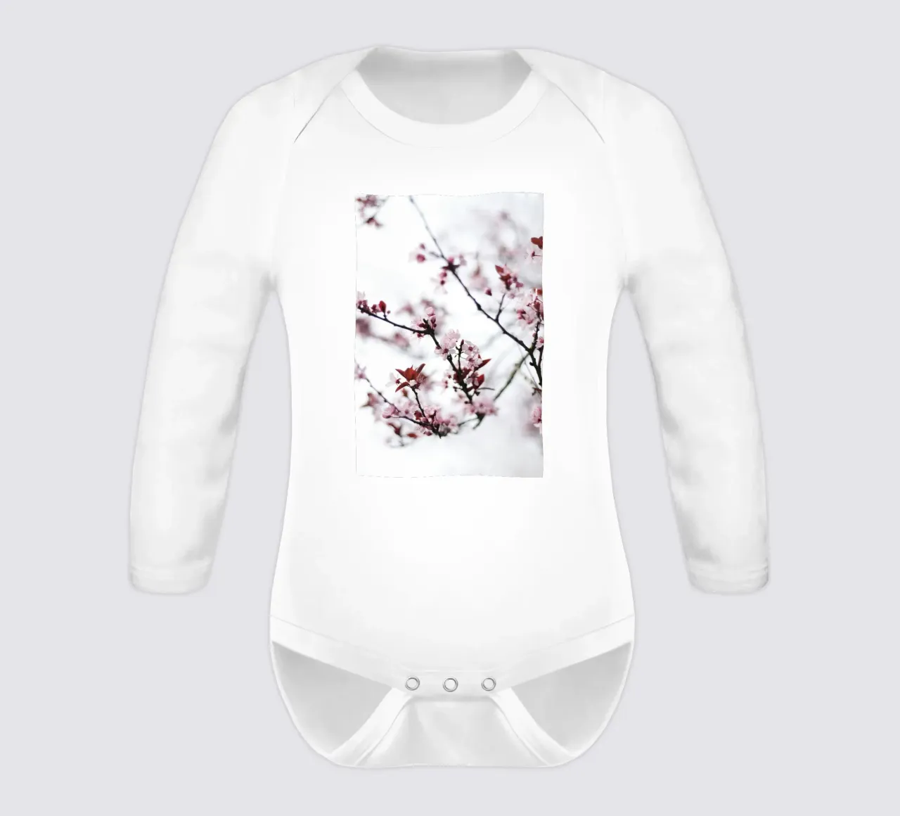 kirschblüten frühling Langarm Babybody von Earthly Visions