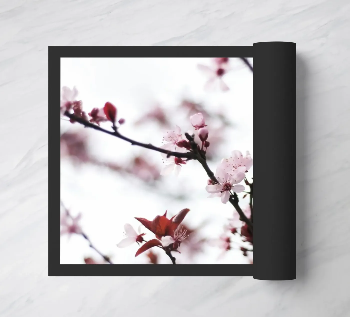 cherry blossoms spring doormat by Earthly Visions