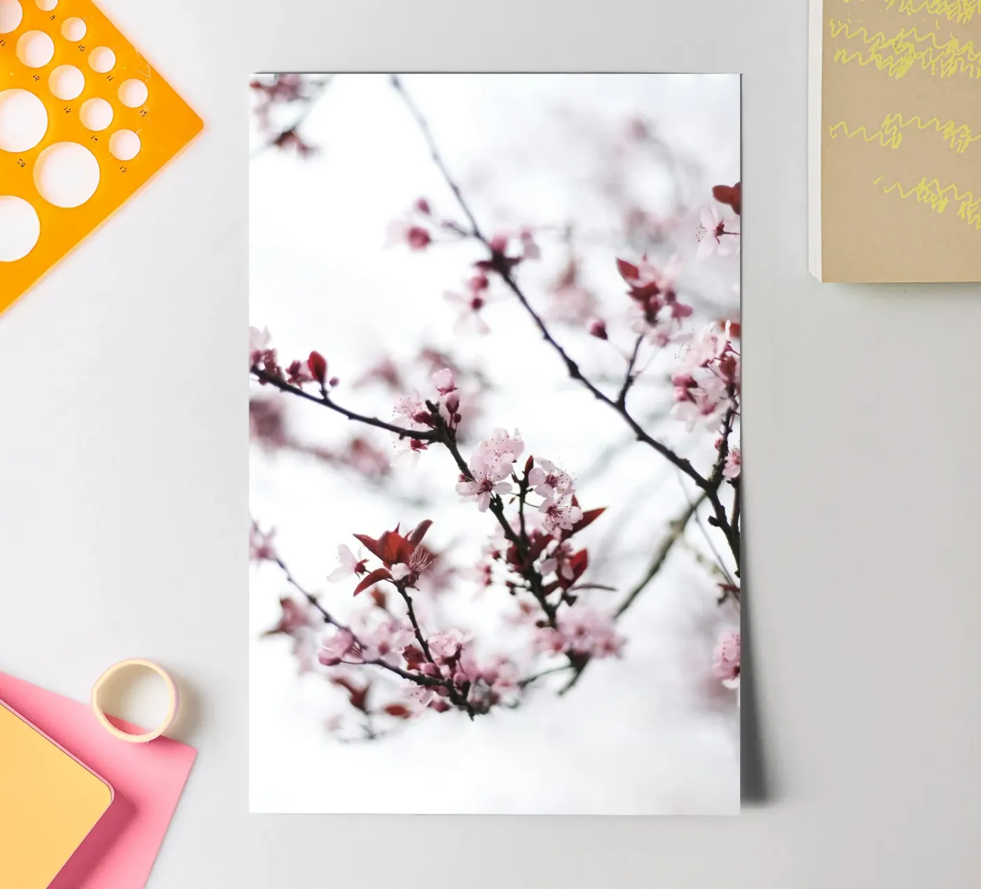 cherry blossoms spring sticker sheet by Earthly Visions