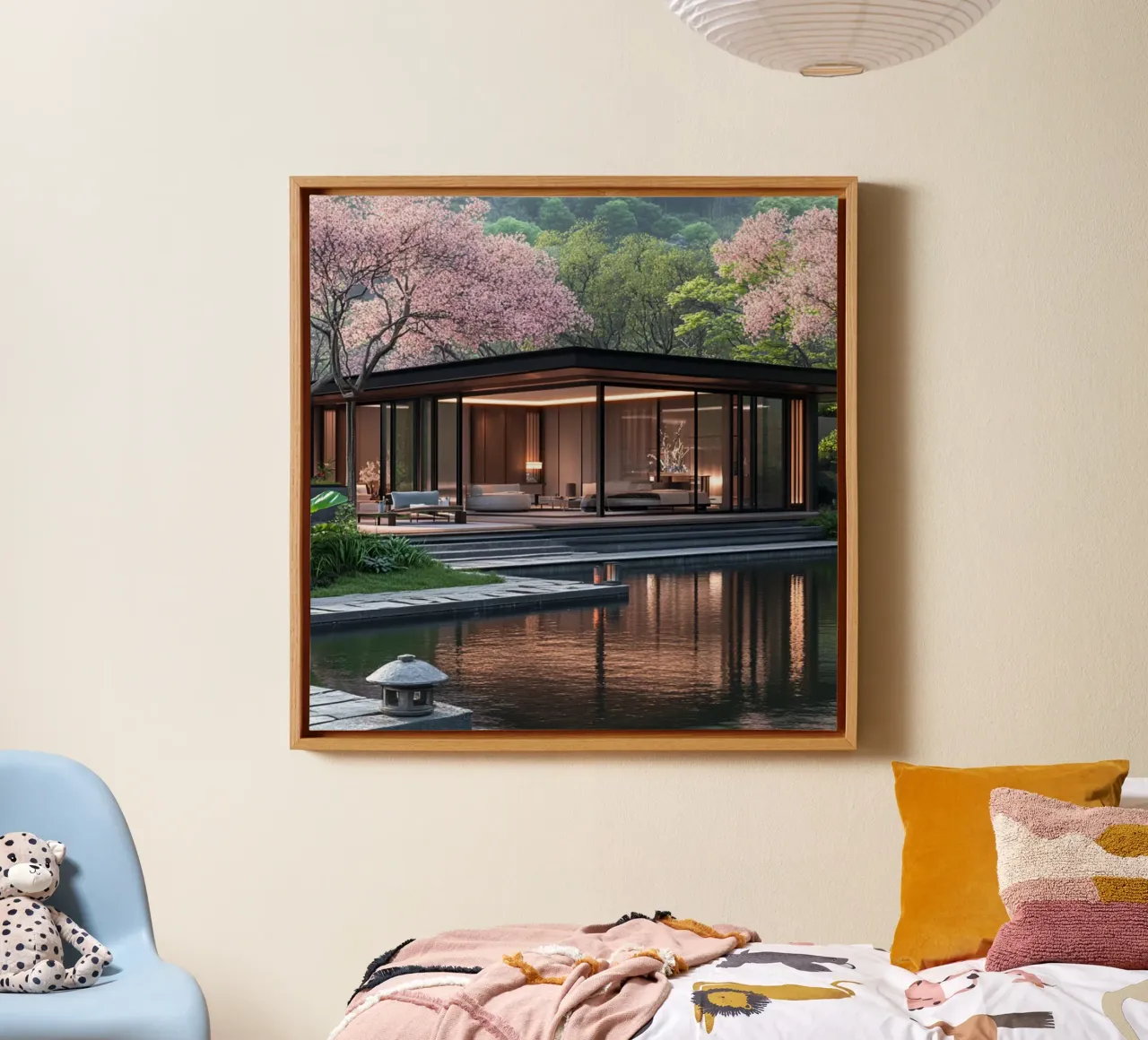 Essenza del Giappone tela con Cornice a cassetta da Wanderlust Vibes