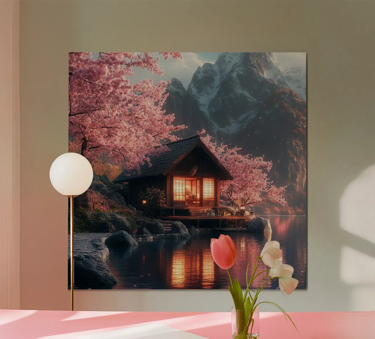 Essenza del Giappone poster con telaio in plastica da Wanderlust Vibes