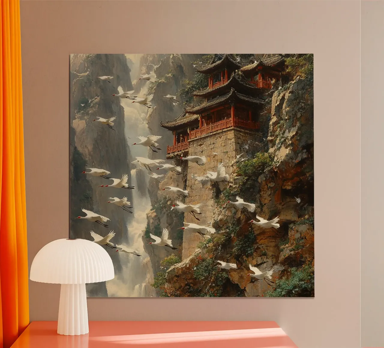 Giappone Essenza poster con telaio in legno da Wanderlust Vibes