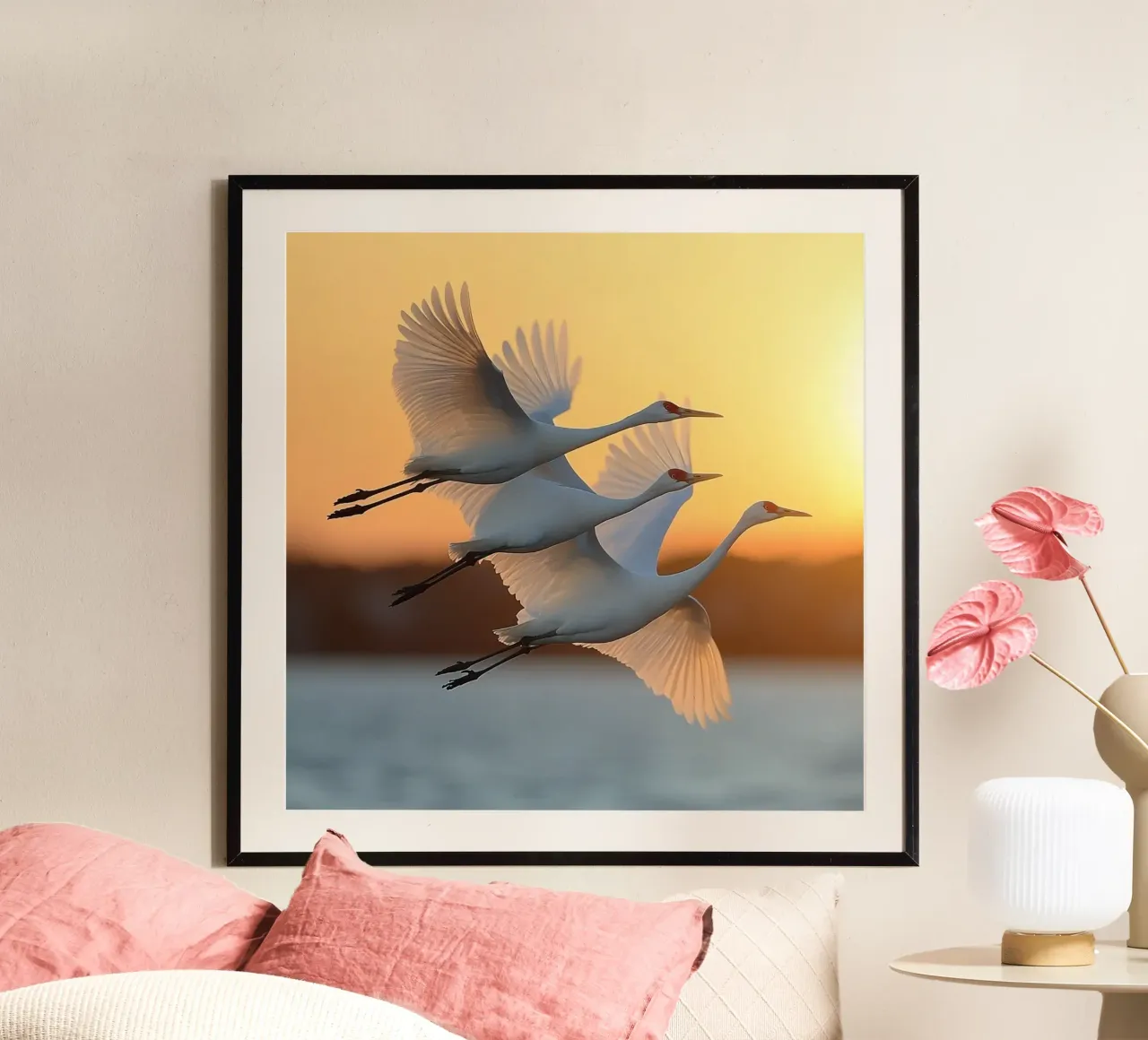 Essenza del Giappone poster con telaio in legno da Wanderlust Vibes