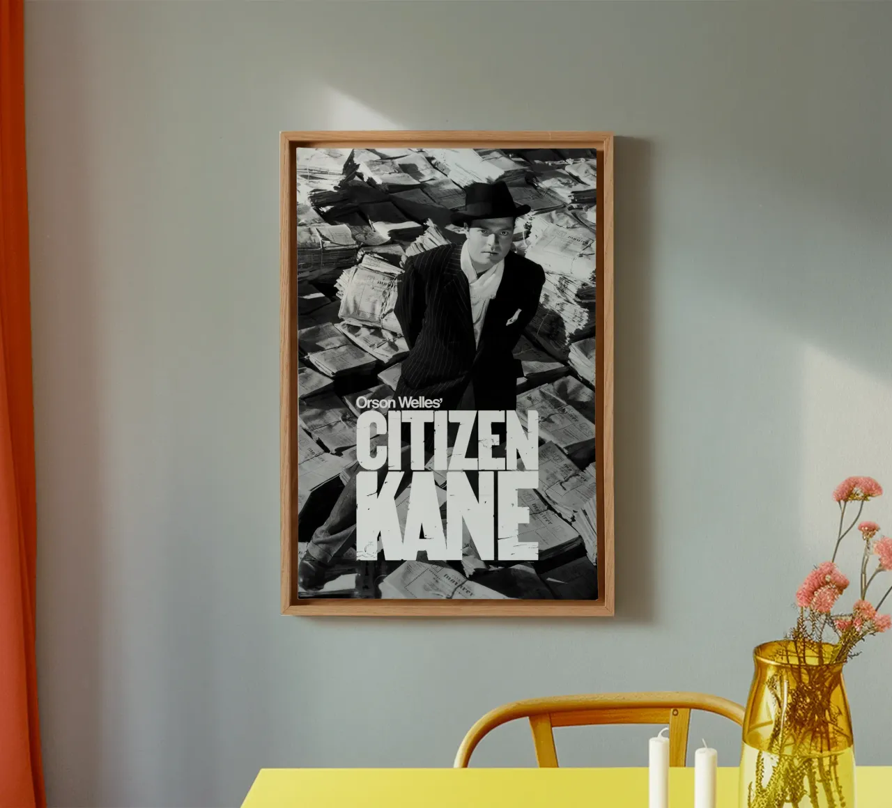 Citizen Kane canvas met Baklijst van NextPixel