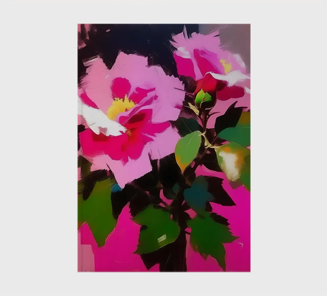 Blumen_rosa_1 notitieboek van Farb- und Blütenzauber by LK