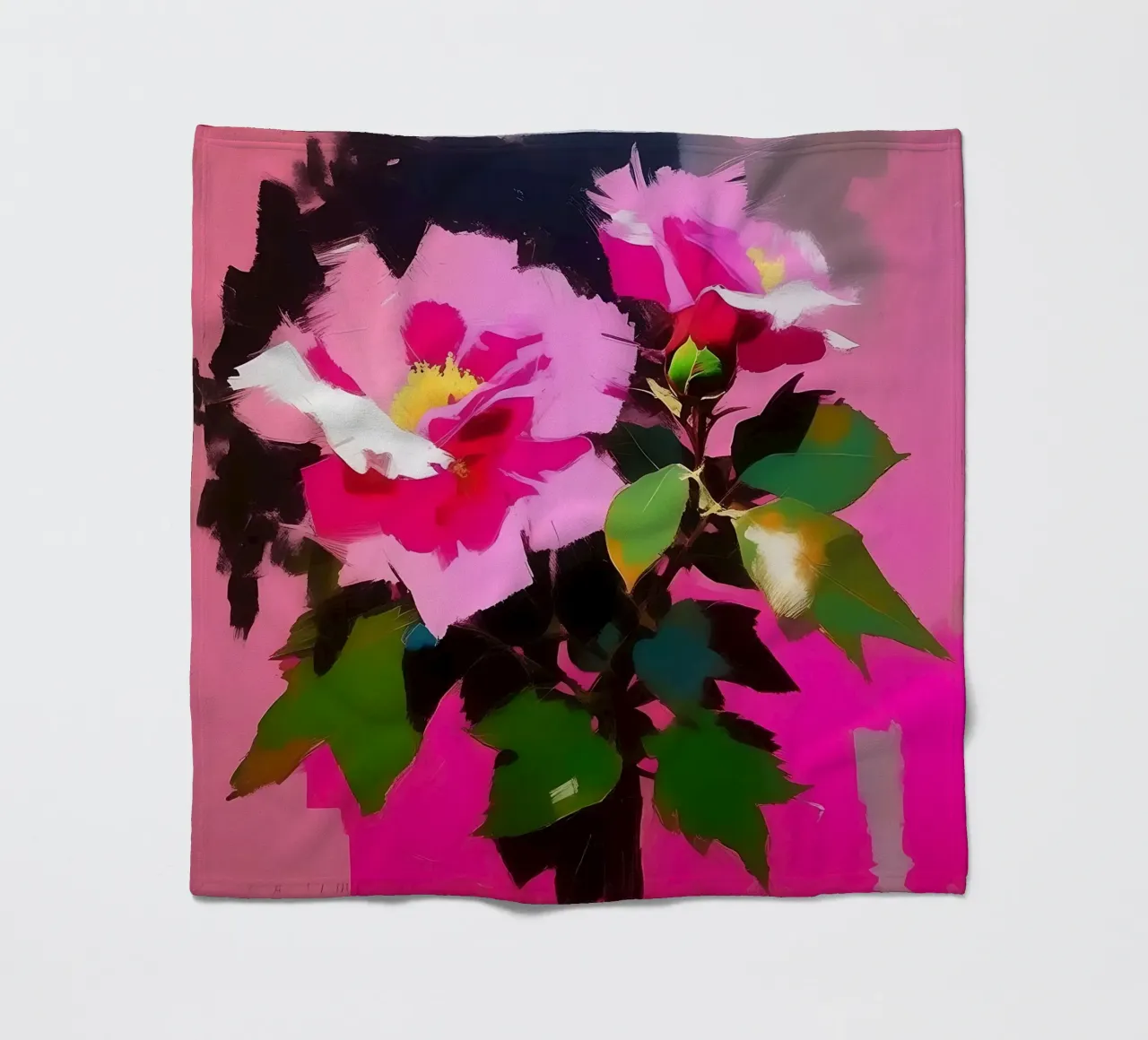 Blumen_rosa_1 coperta in pile da Farb- und Blütenzauber by LK