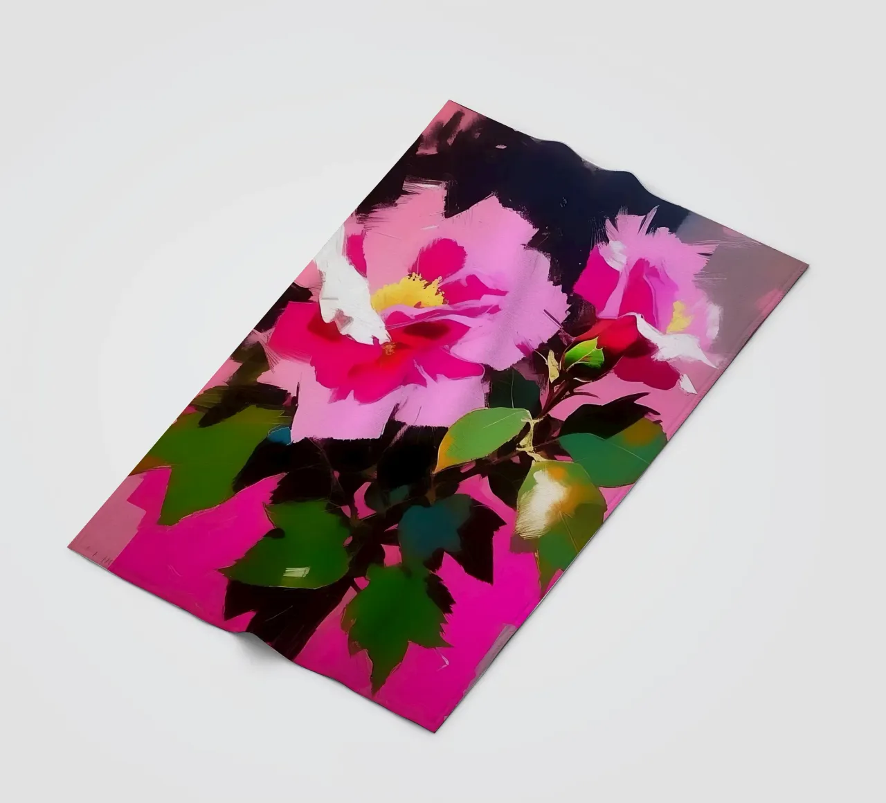 Blumen_rosa_1 coperta in pile da Farb- und Blütenzauber by LK