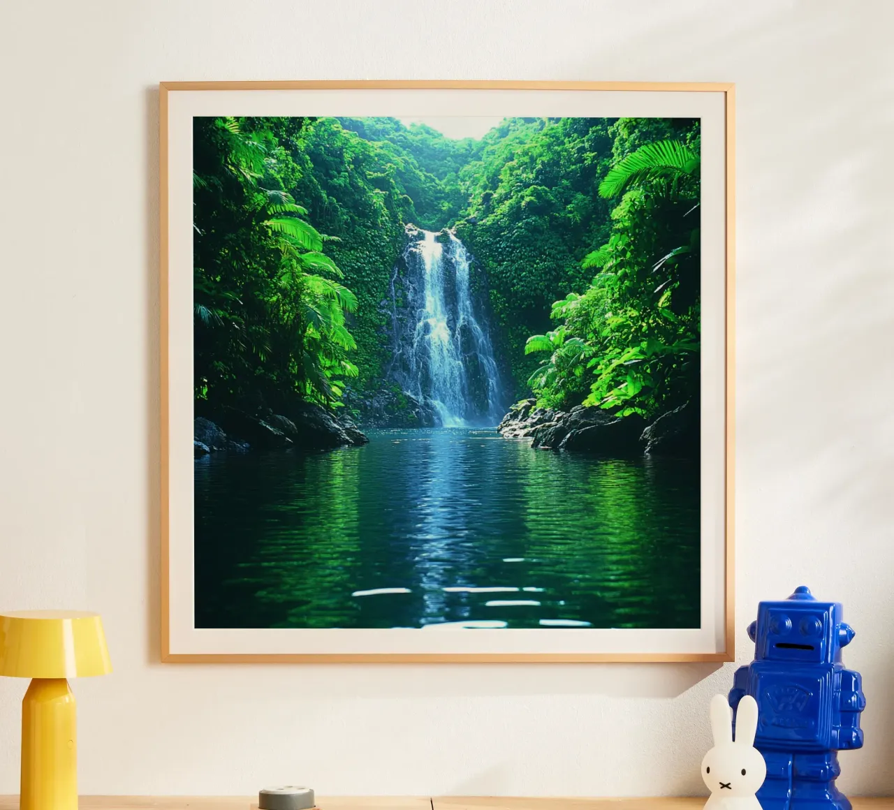 Essenza del Giappone poster con telaio in plastica da Wanderlust Vibes