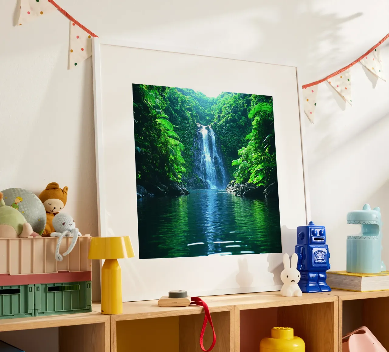 Essenza del Giappone poster con telaio in plastica da Wanderlust Vibes