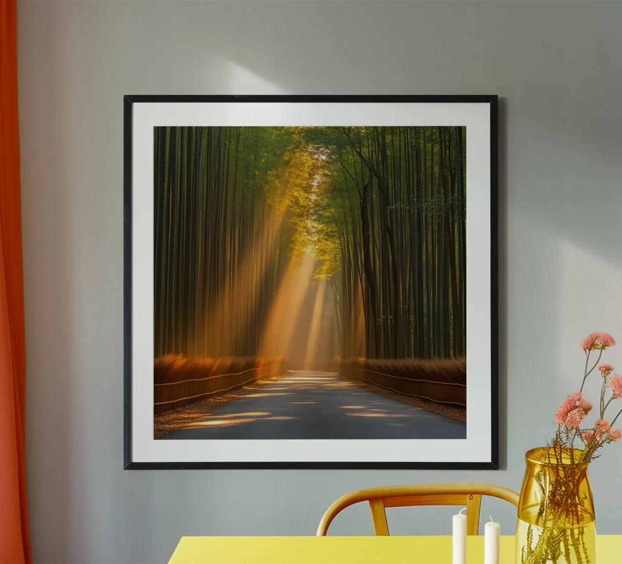 Essenza del Giappone poster con telaio in alluminio da Wanderlust Vibes
