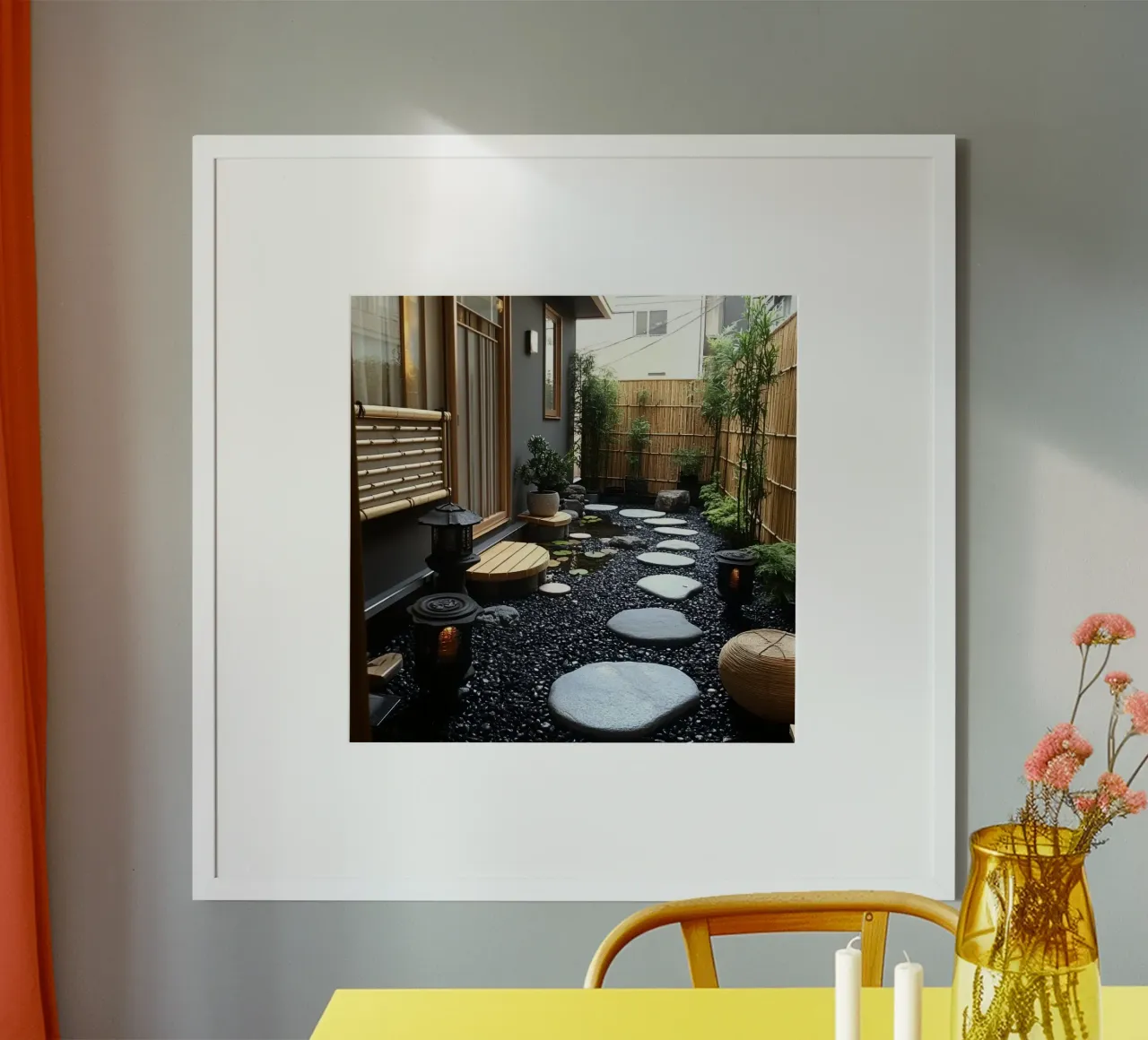 Essenza del Giappone poster con telaio in plastica da Wanderlust Vibes