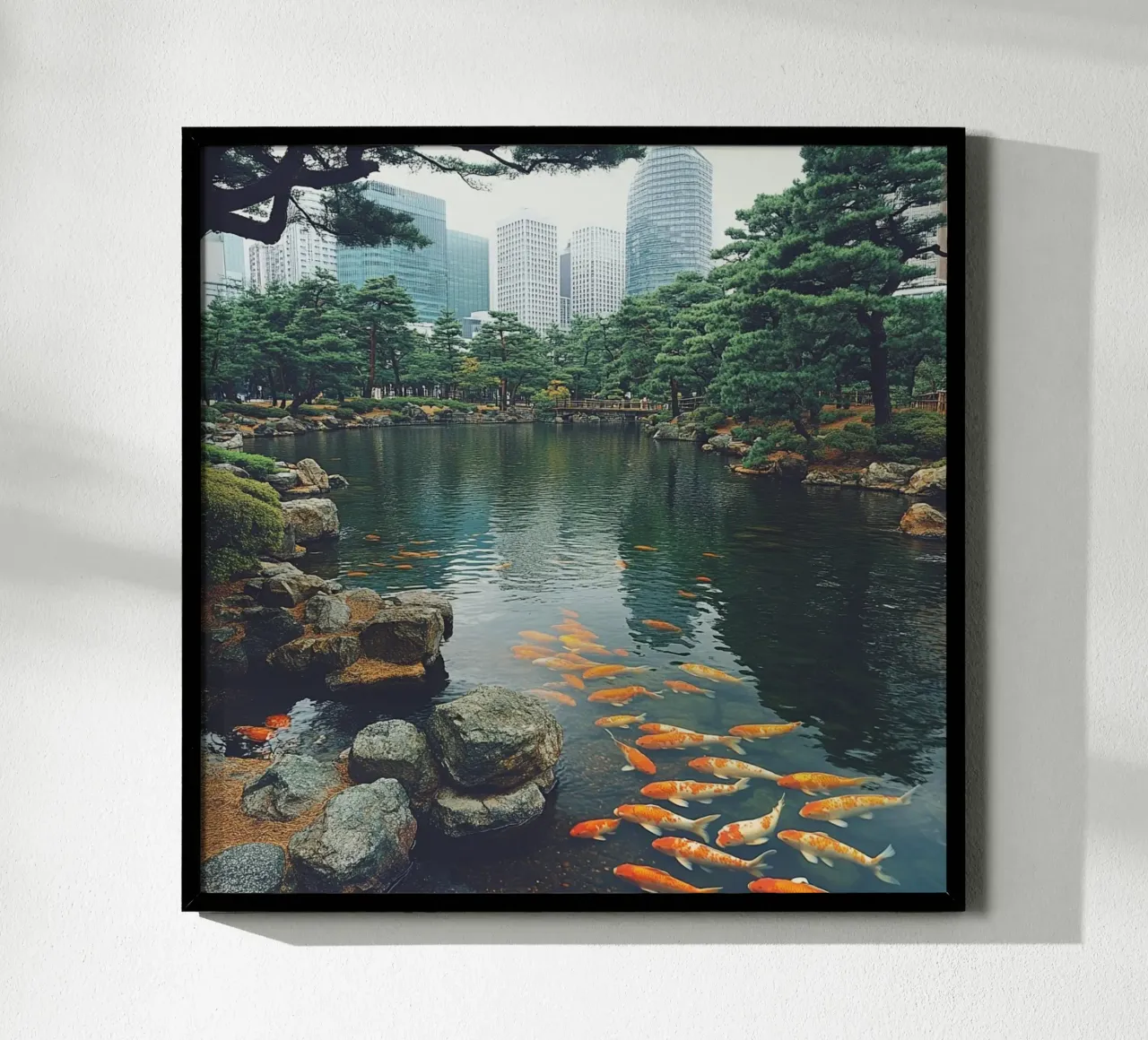 Essenza del Giappone poster con telaio in plastica da Wanderlust Vibes