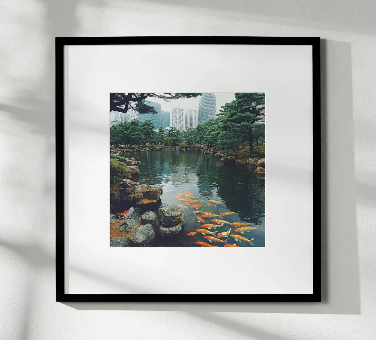 Essenza del Giappone poster con telaio in plastica da Wanderlust Vibes