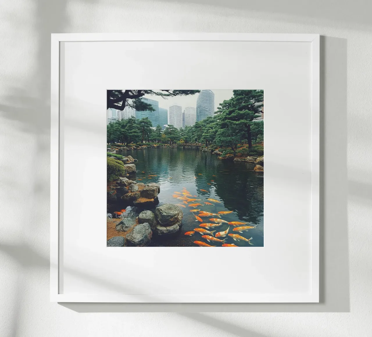 Essenza del Giappone poster con telaio in plastica da Wanderlust Vibes